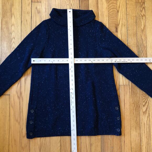 Talbots Navy Blue Crew Neck Sweater - Picture 4 of 10